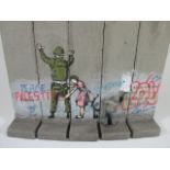 A genuine Banksy Stop and Search Walled off Hotel sculpture ARR