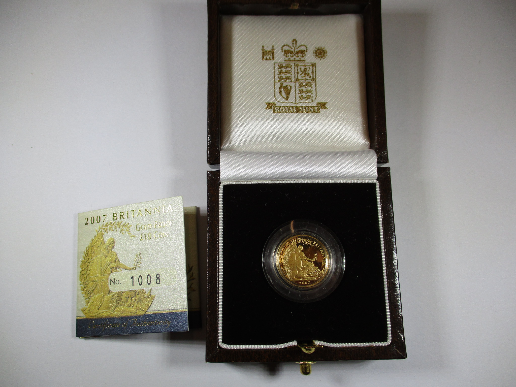 A Royal mint 2007 proof 1/10 oz gold Britannia - Image 2 of 7