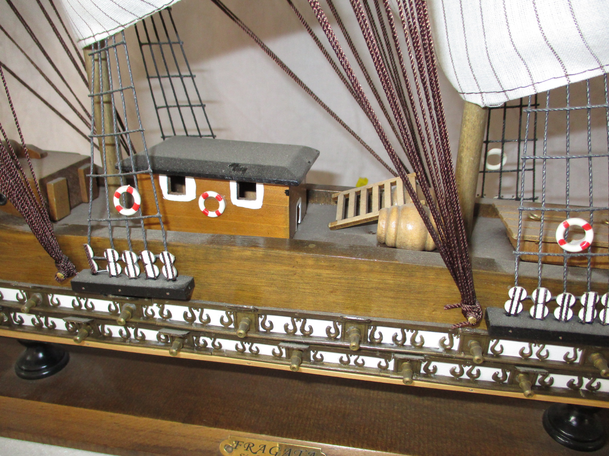 A large model sailing yacht and one other - Image 10 of 11