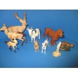 A quantity of vintage Beswick animal models