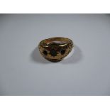 18ct rose gold ring, approx. weight 1.7g approx ring size N