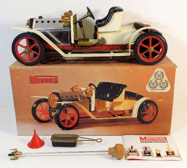 A boxed Mamod steam Roadster motor car