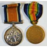 A WW1 pair of medals 126174 A. Corporal A. E. Doug