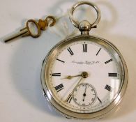 A Lancashire Watch Co. Ltd silver cased pocket wat