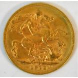 A 1912 full gold sovereign