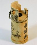 A c.1900 Chinese ivory opium pipe