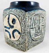 A Troika pottery marmalade jar by Sue Lowe 4.25in