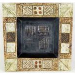 A Troika pottery square rimmed dish by Alison Brig