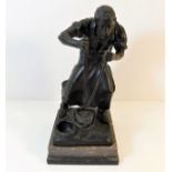 A c.1900 Otto Schmidt-Hofer German bronze of found