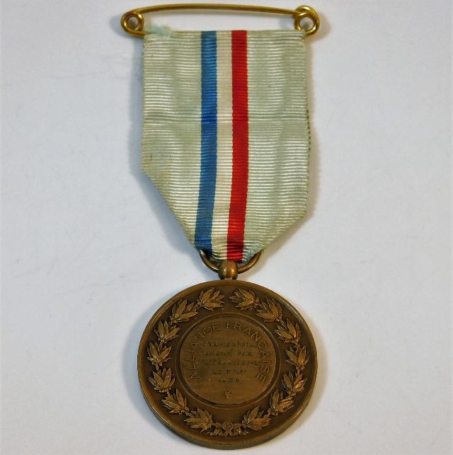 A 19thC. French Alliance medal