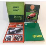 Four books relating to motor car MGB & similar