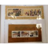 Two Davo Chinese mint stamp albums, approx. 124 pa