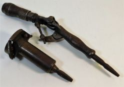 Two wheelwright spoke point tools