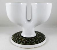 A Troika pottery double egg cup by Iain Draper 3.5