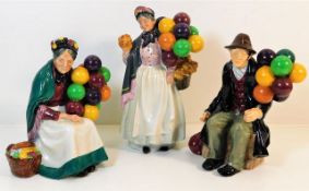 Three Royal Doulton porcelain figures: Biddy Penny