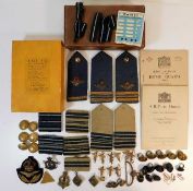 A quantity of WW2 military ephemera & badges
