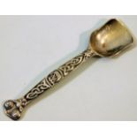 A mid 20thC. Birmingham silver spoon of Celtic des