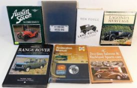 Seven books relating to motor car including Austin