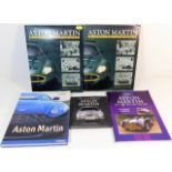 Five books relating to motor car Aston Martin
