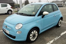 A 2015 Fiat 500 Colour Therapy motor car 42k miles