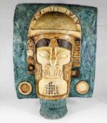 A Troika pottery mask signed by Louise Jinks 10in