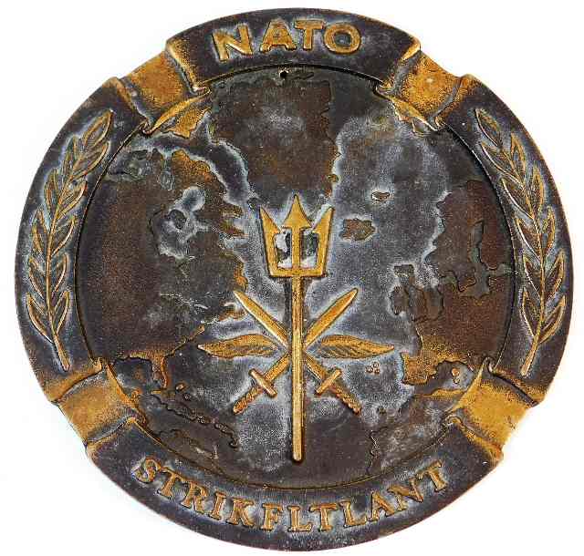 A NATO atlantic Alliance bronze disc 6in diameter