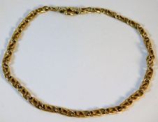 A 9ct gold 16in long chain 18.7g