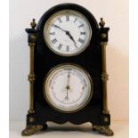 A French clock with barometer J. Willocks Paris to