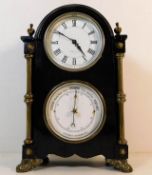A French clock with barometer J. Willocks Paris to