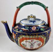A 19thC. Mason's Ironstone style teapot with marri