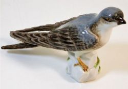 A fine Meissen porcelain swallow style bird figure