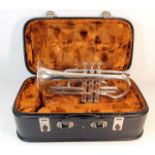 A Boosey & Hawkes cornet with case