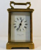 A Pearce & Sons French brass carriage clock