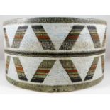 A Troika pottery drum bowl by Honor Curtis 6.5in w