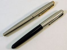 Two Parker fountain pens, one with 14ct gold nib