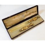 A fine, detailed French silver gilt letter opener
