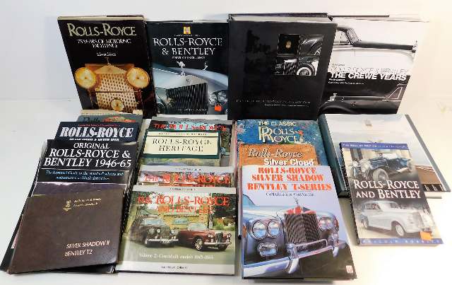 Seventeen books relating to motor car Rolls Royce