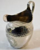 A George III silver creamer by George Burrows Lond
