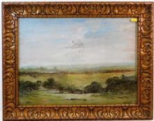 A 19thC. gilt framed Scottish School pastel of Sus