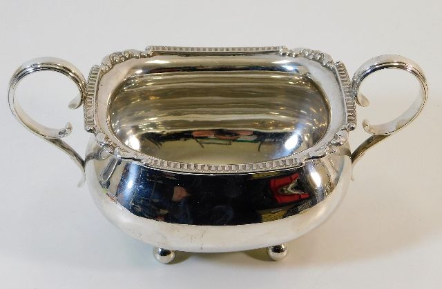 A silver sugar bowl William Hutton & Sons Ltd. She