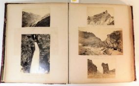 A large 19thC. album of Cornish landscape images &