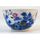 A 19thC. Chinese porcelain tea bowl 2.75in diamete