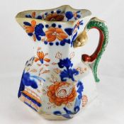 A c.1815 Mason's Ironstone jug with snake handle d