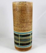 A Troika pottery cylinder vase by Alison Brigden,