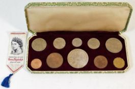 A boxed 1953 Coronation coin set