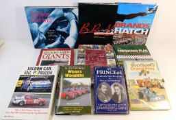 Ten books relating to motor car racing