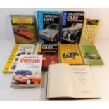 Ten books relating to motor cars