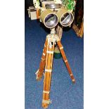 A large pair of heavy brass night vision Russian n