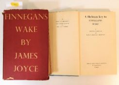 1940's Finnegan's Wake by James Joyce twinned with A Skeleton Key to Finnegans Wake