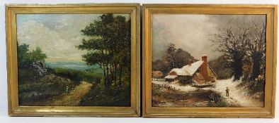 A pair of small W. Stubbs oil on canvas painters,